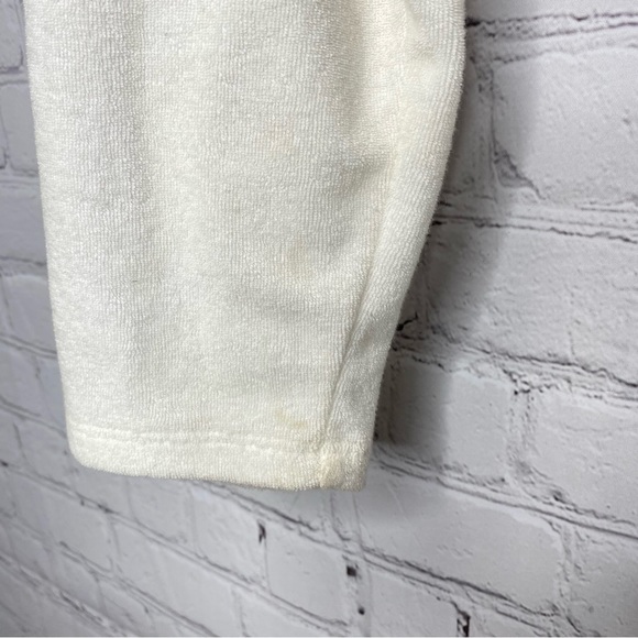 Stoney Clover Lane x Target Cropped Half Zip Sweatshirt in White XS - Picture 11 of 11